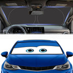 Gven Windshield Sun Shade Universal Fit for Car Window Sunshades Cover Automotive Interior Sun Protector Accessories for Compact& Midsize Sedan,Com& Subcompact SUV,Small Pickup,Wagon(Blue, S)