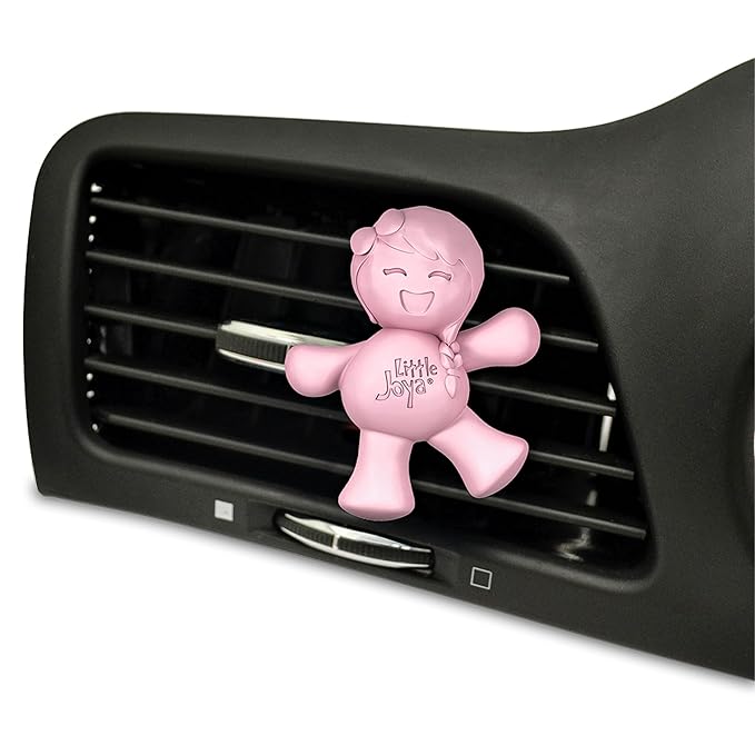 Little Joya 96017-6PK Cotton Candy Car Air Freshener Vent Clip Provides Long-Lasting Freshness in a Compact Design, Fights Odors for up to 45 Days, Cute Car Odor Eliminator, Non-Toxic, Pack of 6