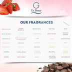 G's Breeze Dark Chocolate & Strawberry Air Freshener - Gentle Fragrance & Soothing Aroma of Velvety Dark Chocolate with Juicy Strawberry - Long-Lasting Fruity Scent - Ideal for Home, Car or Office