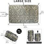 Camo Poncho Liner, Army Blanket, Military Sleeping Bag, with A Compression Carrying Bag, for Traveling, Hiking, Camping, Outdoor Survival, Car Blanket