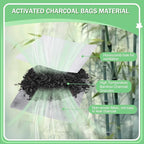12PCS Charcoal Odor Absorber, Household Activated Charcoal Odor Absorber, Bamboo Charcoal Air Purifying Bag, Shoe Deodorizer, Odor Eliminator for Trash Cans, Refrigerators, Pets, Cars
