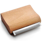 cat brush for shedding, Rabbit brush with Ergonomic wooden Handle-Deshedding Brush for Cats & Cat Comb Tool for Detangling and Remove excess hair, Fur, dirt, etc (S (3 Inch))