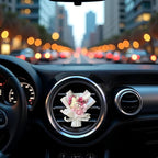 Fresh Flowers Mini Dried Flowers Bouquet for Car Air Vent Clips, Car Air Outlet Perfume Decoration, Air Fresheners Interior Accessories,Automotive Air Fresheners (white, Random fragrance)