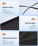 Car Sunroof Compatible with Q5 2017-2009 5-Door SUV, Foldable Glass Roof Sunshade with Storage Bag, Heat Insulation Sun Protection Roof Interior Sunshade, Black