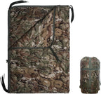 Camo Poncho Liner, Army Blanket, Military Sleeping Bag, with A Compression Carrying Bag, for Traveling, Hiking, Camping, Outdoor Survival, Car Blanket