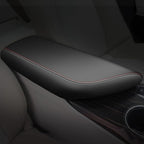 AOMSAZTO Armrest Covers for 2024 2023 2022 2021 2020 2019 2018 Toyota Camry Black with Red Stiches,Including L, LE, SE, XLE, XSE in regular, hybrid, V6, TRD.