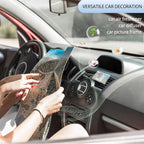 Car Photo Frame Air Freshener Vent Clip,Car Dashboard Accessories for Women,Customizable Pictures and Fragrance Vent Clip (No Photo Print)