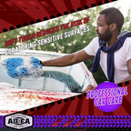 AIDEA Car Wash Mitt Microfiber 2PK, Scratch-Free& Lint-Free, Premium Chenille Microfiber Wash Mitt-Blue Extra Large Size (8''X12'')