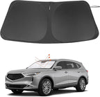Windshield Sun Shade Custom Fit for 2021 2022 2023 2024 2025 2026 Acura MDX Accessories Foldable Sunshade Sun Blocker Protect Car from Sun Rays & Heat Damage Keep Car Cooler