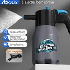 aokway Electric Foam Sprayer Car Wash, Pump Sprayer Battery Powered Rechargeable for Garden, Car Foam Sprayer for Cleaning Detailing Handheld Spray Foam Gun