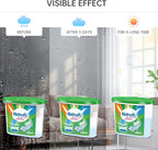 NATRUTH Moisture Absorber boxes, Jasmine 800ml(6 PACKS)*12.5OZ Closet Dehumidifier, Eradicate Odor Moisture Absorbers Bucket, Humidity Absorber,Dehumidifier for Closet,Bathrooms, Kitchen & Boats