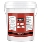 RV Roof Coating, Easy to Apply Solar Reflective, Quick Drying RV Roof Sealant, Trailer and Camper Roof Leak Repair Liquid Waterproof Sealant, 4 Gallon (White)