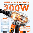 Portable Cordless Pressure Washer, Battery Powered Power Washer Car Wash Gun with 6-in-1 Nozzle & Foam Cannon, Handheld High Pressure Cleaner for Car, Driveway, Patio, Garden, RV