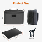 Portable Electric Lunch Box Food Heater,12V/24V/110V 3-in-1 Food Warmer Box, Mini Portable Oven Car Food Warmer, Heated Lunch Bag for Adults Office Travel Work Truck Meal Reheating