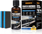 Plastic Trim Restorer for Cars, Black Trim Restorer, Deep Black Trim Renewal & UV Defense,Ideal for Faded Bumpers/Trim/Plastic Surfaces Provides 6+ Months of Protection