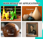 Air Dry Clay Glaze Kit - 2x100ml High Gloss Matte Varnish Sealant, High Luster, Prevent Scratch Resistant, Yellowing, Waterproof - Clay Paint Kit for Pottery, Acrylic Painting, Polymer Clay