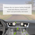 4pcs Flowers Car Air Freshener Vent Clips Cute White Daisy Flower Car Accessories for Women with Lavender Scent