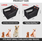 Medium Dog Car Seat,Back Seat Extender for Dogs,Waterproof Large Dog Seat Cover for Backseat, Pet Bed for Car Hammock(Black-s)