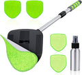 XINDELL Windshield Cleaning Tool, Interior & Inside Car Windshield Cleaner with Microfiber Pads, Extendable Handle & 360° Rotating Head, Streak-Free Glass Cleaning Kit for Cars Trucks