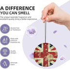 6 Pcs Car Air Fresheners Hanging Scented Cards for Car Fresheners Vintage Union Jack British Flag Car Aromatherapy Tablets Funny Hanging Air Freshener for Car Rearview Mirror Pendant