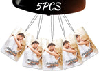 5pcs Custom Air Fresheners with Picture - Personalized Double Sided Photo Text Air Freshener for Car Wardrobe Bathroom Hanging Ornaments