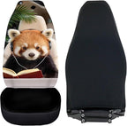 Red Panda Car Front Seat Covers 2 Pcs Cute Nonslip Car Seat Covers Front Seats Only Easy to Install and Clean Cars Accessories Universal Fit for Most Cars,SUVs,Sedans
