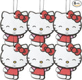 Hello Kitty Automotive Air Fresheners: PlastiColor Wiggle Hanging Car Air Freshener - Odor Eliminator for Car, Cute Hanging Air Freshener for a Fresh Driving Experience, 6 Packs