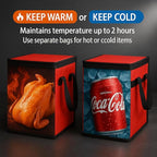 Musbus 2 PACK Extra Large XXXL Insulated Food Delivery Bag Cooler Bags Keep Food Warm Catering Therma for DoorDash