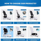 Lumbar Support Pillow for Office Chair Car Lumbar Pillow,Memory Foam Back Cushion with Breathable 3D Mesh Lumbar Support Orthopedic Backrest for Lower Back Pain Relief Ergonomic, LowerBackSupportBlack
