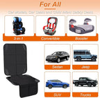 Car Seat Protector,2Pack Car Seat Cushion,with Thickest Padding and Non-Slip Backing,Waterproof 600D Fabric Car Seat Covers with Storage Pockets for Baby for Baby、Pet and All Types of Cars
