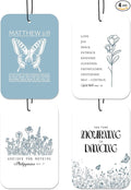 Christian Car Fresheners, 4pcs Bible Verse Car Accessories Interior, Mirror Decor For Women Man, Air Freshener Hanging For Bathroom Dorm Books Bedroom Drawer, Jesus Religious Accessories Gifts -05