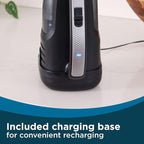 BLACK+DECKER Dustbuster Reveal Handheld Vacuum Cordless, Car Vacuum Portable Cordless, LED Light, Long Run Time, Rechargeable Lightweight Dust Buster, Includes Crevice Tool, Charging Base (HLVD320B42)