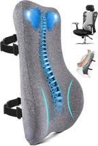 24'' Tall Back Support Pillow Fully Support Entire Back and Shoulder for Pain Relief and Comfort, Memory Foam Back Cushion for Back Rest, Ideal for Executive Office Chair, Computer & Gaming Chair