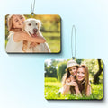 Custom Air Freshener with Picture, Personalized Car Air Freshener, Customized Double Sided Photo Air Fresheners, for Car, Wardrobe, Bathroom, Christmas Hanging Ornaments (Horizontal)