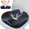 Donut Pillow Seat Cushion for Tailbone Pain Relief and Hemorrhoid – Memory Foam Ergonomic Office Chair Cushion for Home, Office, Car, Gaming, Pregnancy,– Comfortable, Breathable, and Washable