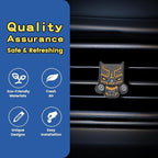 Air Vent Decoration - Cute Super Hero Decorative Vent Clip for Cars, Bedroom or Office [Black Panther]