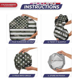 Autoamerics 1-Piece Windshield Sun Shade Green Camo American Flag USA Design - Foldable Car Front Window Sunshade for Most Sedans SUV Truck - Blocks Max UV Rays and Keeps Your Vehicle Cool - Medium