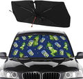 Socira Funny Pickle Car Windshield Sun Shade Umbrella Foldable Sunshade for Front Window Auto Windshield Sunshade Covers Pickle Gifts for Men Car Accessories Protect from Sun Rays Heat 57'' X 30''