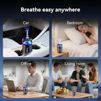 Smart Car Air Freshener, Car Air Freshener Diffuser with Starry Sky Projection and 50ml Perfume, Auto On/Off Intelligent, 3 Mode Adjustable Rechargeable Aroma Diffuser (Grapefruit)