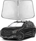 EcoNour Windshield Sunshade Compatible for Hyundai Santafe 2019-2021 2022 2023, Sun Visor for Front Windshield & Window Sun Shade Cover, UV Heat Blocker & Protector, Car Accessories
