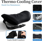 Lumbar Support Pillow for Office Chair - Lumbar Pillow for Car, Memory Foam Ergonomic Lumbar Support Pillow for Car Back Support for Office Chair Back Support Cushion