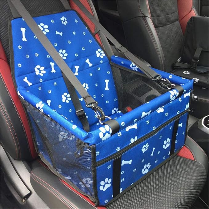 Myuilor Pet Dog Car Booster Seat Carrier,Portable Foldable Carrier with Seat Belt for Dog Cat up to 30lbs …