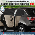 ZATOOTO Window Shades for Car Camping - Privacy Cover and Side Blinds - Protection from Heat and UV for Kids, Family, Pets