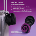 Cabeau Evolution Cool Long Haul Flight Cooling Travel Neck Pillow with Supportive Memory Foam, Airflow Vents, Compact Carrying Case, Purple