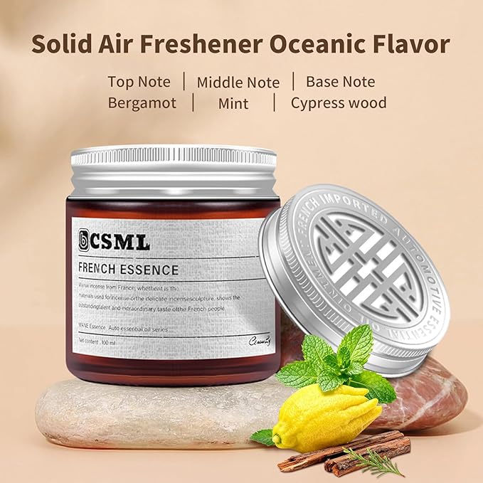 Kwak's Car Air Freshener,Solid Air Freshener Made with Essential Oils Natural Plant Extract Absorbs and Eliminates Odors in Bathrooms, Automobile & Living Room (Cologne)