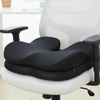 Office Chair Cushion & Car Seat Cushion - Memory Foam Dual-Layer Ergonomic Seat Cushion for Tailbone Pain Relief, Coccyx Support, Soft Yet Firm Comfort for All-Day Sitting