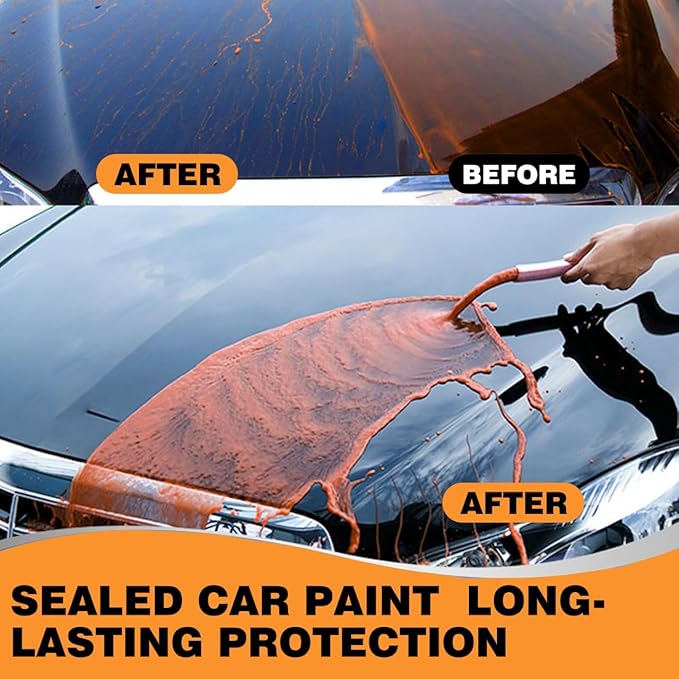 Car Wax Polish, Carnauba Wax Restores Shine High Hydrophobicity & Antioxidant, Long-Lasting Protection Gentle Formula For Cars, Rvs, Trucks, Motorcycles - Includes Sponge & Towel - 1pack 3.53oz