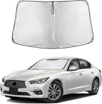 EcoNour Windshield Sunshade Compatible for Infiniti Q50 2014-2022 2023 2024, Sun Visor for Front Windshield & Window Sun Shade Cover, UV Heat Blocker & Protector, Car Accessories