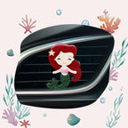 Mermaid Car Accessories,Beach Themed Air Vent Clip Car Freshener,Coastal Dashboard Decor,Refillable Aroma Diffuser for Women Teens