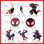 Pounchi Cartoon Hero Car Air Freshener Cards (8 Pack Refreshing Ice Scent) Cool Cartoon Accessories for Car Interior Hanging Gift Rearview Pendant Supplies